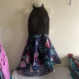 Hot gal large high low halter dress new